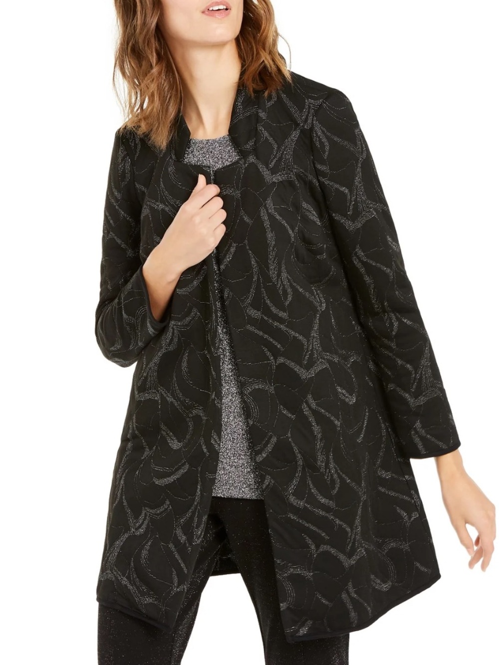 Alfred Metallic Jacquard Jacket NWOT